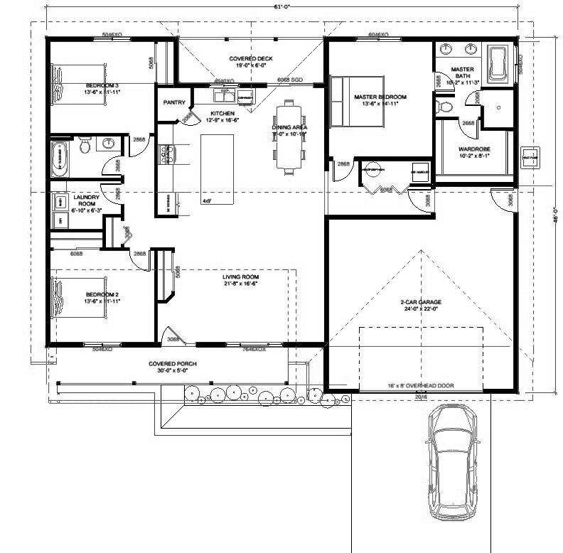 Oliver Plan 1873 floor plan