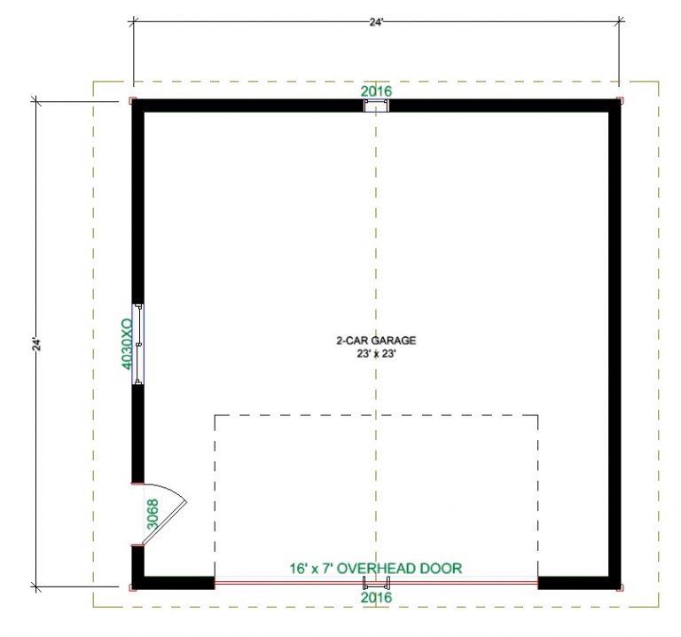 Garage Plans - Custom Residential Cad Drafting And Engineering Services